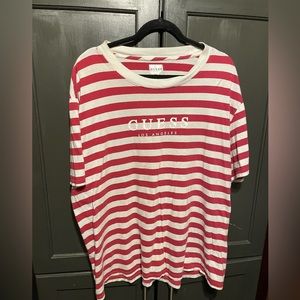 XL Vintage Style striped Guess T-Shirt